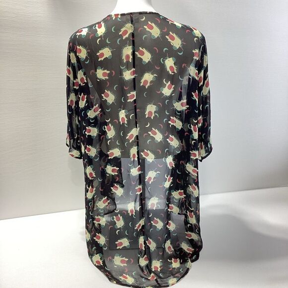 Lularoe Unicorn Sheer Swim Cover Up Kimono S - Picture 3 of 7